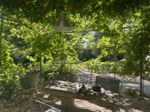 EXTERIEURS AMÉNAGÉES JEUX ENFANTS ET SALONS A L'OMBRE DES PLATANES